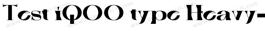 Test iQOO type Heavy字体转换
